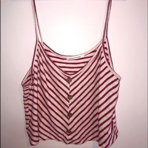 Red Striped Tank Top